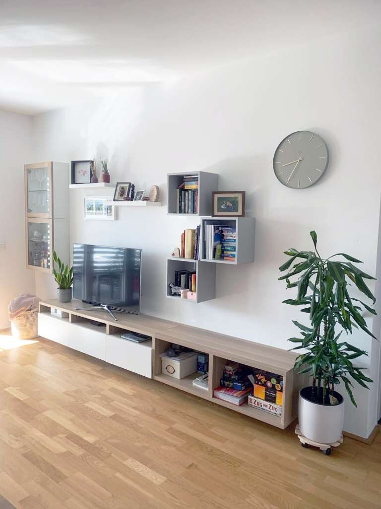 Duerrnauer gartenwohnung wohnzimmer tv rack