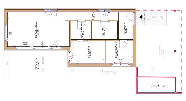 Moderner bungalow in mattighofen grundriss